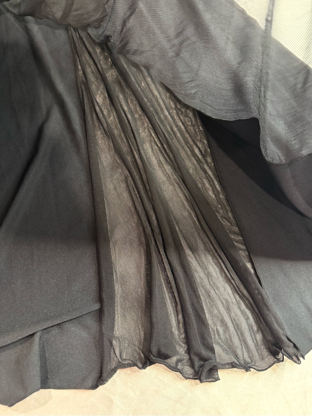 Frederick's of Hollywood Black Sheer Panel Maxi Slip Dress - Picture 6 of 7